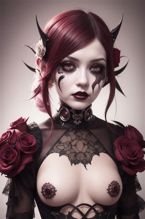 Flowerpunk Woman By Aistandby