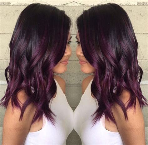 Get your hair thoroughly wet with the water before shampooing. Purple ombré from Butterfly Loft Salon | Bleach hair color ...