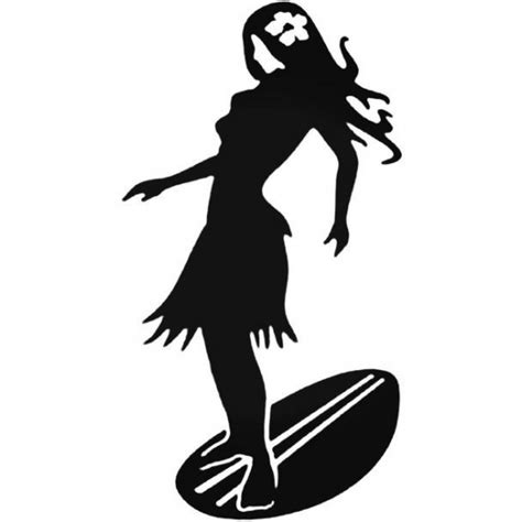 Buy Hawaii Beach Surf Girl Decal Sticker Online