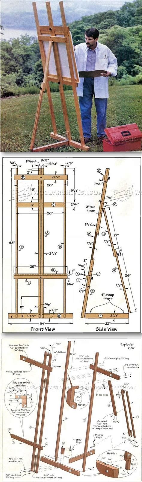Looking to build a diy tv stand or diy media console? DIY Art Easel - Woodworking Plans and Projects ...