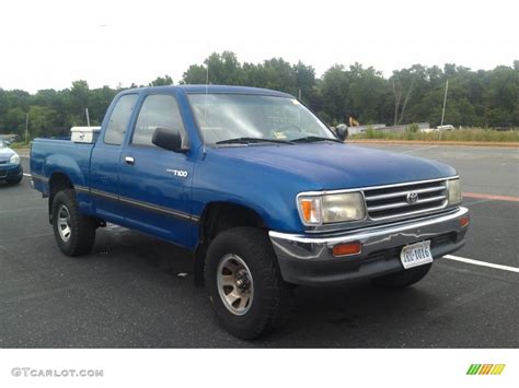1995 Tropical Blue Metallic Toyota T100 Truck Dx Extended Cab 4x4