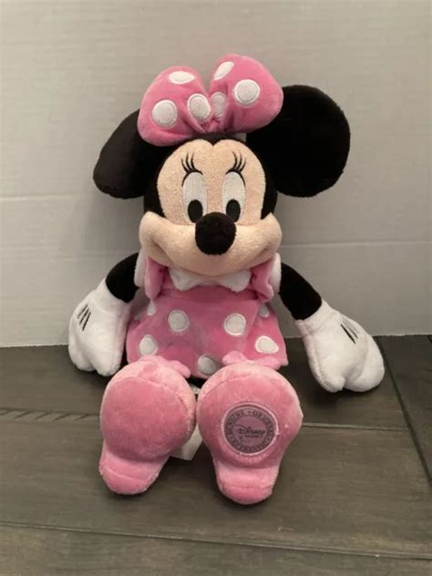 DISNEY STORE EXCLUSIVE Minnie Mouse Plush Patch Stuffed Pink Polka Dot