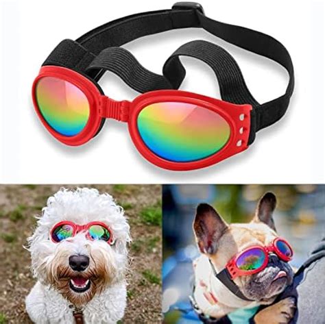 Qumy Dog Sunglasses Dog Goggles For Medium Large Breed Dogs Wind Dust