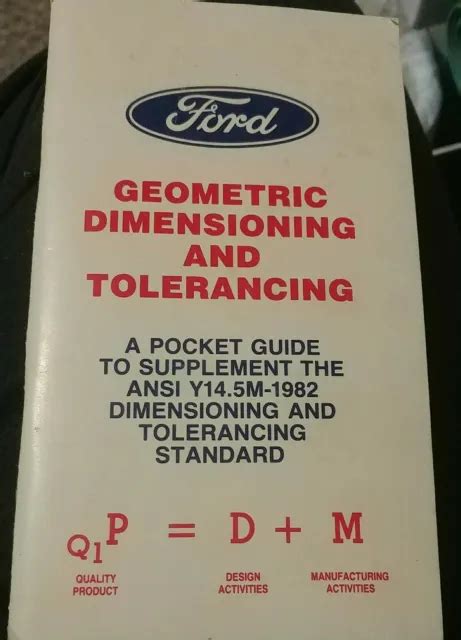 Ford Geometric Dimensioning And Tolerancing Pocket Guide Ansi Y145m Naao