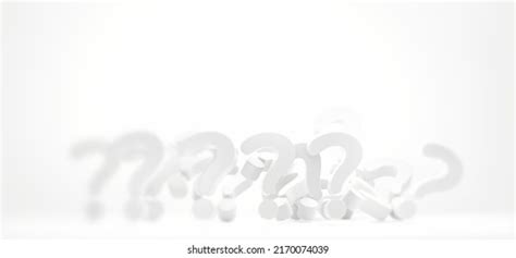 Question Marks Bold Letters Light Gray Stock Illustration 2170074039