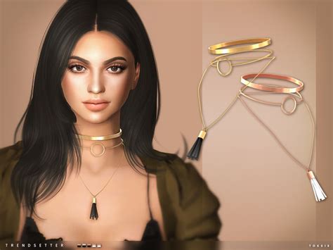 Sims 4 Ccs The Best Trendsetter Necklace By Toksik