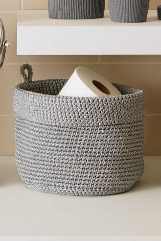 Kitchen storage bathroom storage unit slide out kitchen pull out. A very cute, small knitted basket. It's ideal for the loo ...