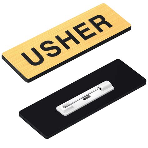 Buy 30 Pack Usher Badges Usher Pins For Church Acrylic Usher Name Tags