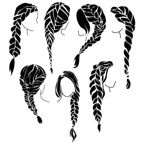 Braided Hair Illustrations Royalty Free Vector Graphics And Clip Art