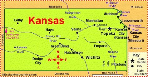 Print your map outline by clicking on the printer icon next to the color dots. p. 38 Kansas Outline Map with rivers and cities. TRACE ...