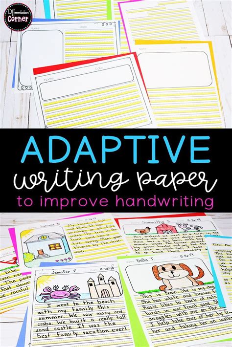 Highlighted Adaptive Writing Paper Elementary Writing