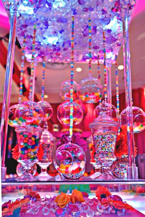 Dozens of people from the sweet 16 party got sick. Sweet station | Candy centerpieces, Candy theme, Candy party