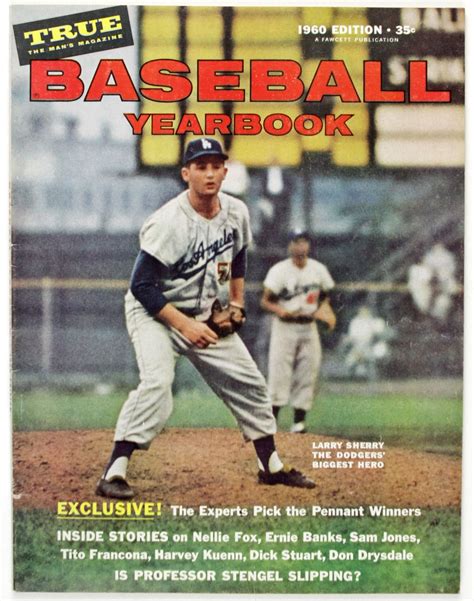 Lot Detail 1960 Baseball Yearbook Magazine