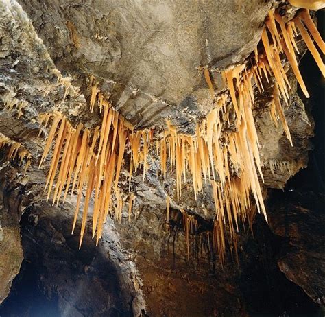 Treak Cliff Cavern In Castleton Is Famous Throughout The World For Its