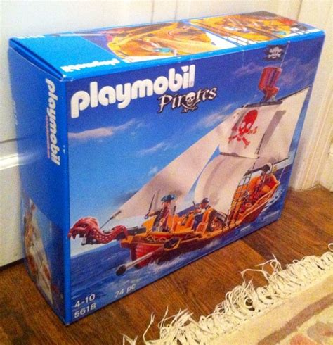 New Playmobil Red Serpent Pirate Ship 1816178018