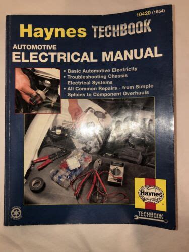 Haynes Techbook 10420 1654 Automotive Electrical Manual
