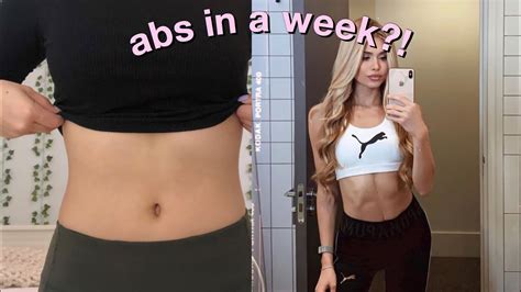 abs in a week i tried pamela reif s ab workout for a week youtube