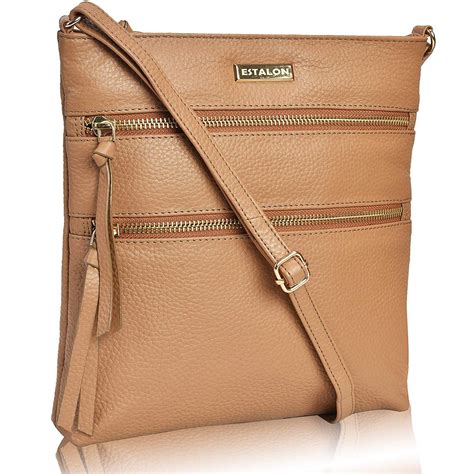 Crossbody Bags For Women Vintage Leather Multi Pocket Shoulder Sling