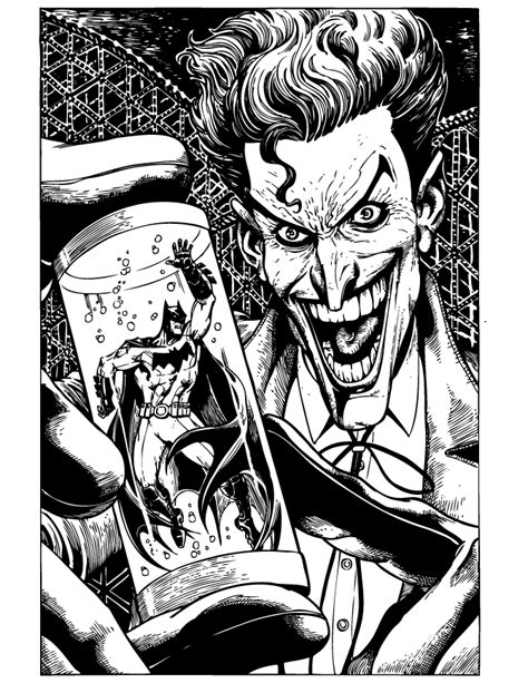 Insist on using crayons over watercolor, as the latter may be difficult to handle. Joker coloring pages to download and print for free