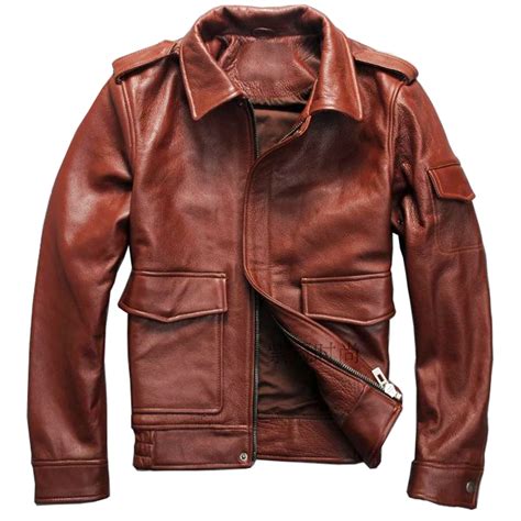 read the description men s genuine cow leather jacket vintage genuine cowhide leather g1