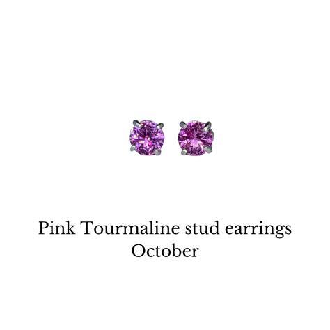 Pink Tourmaline Stud Earrings Barnets Lane Jewellery Design