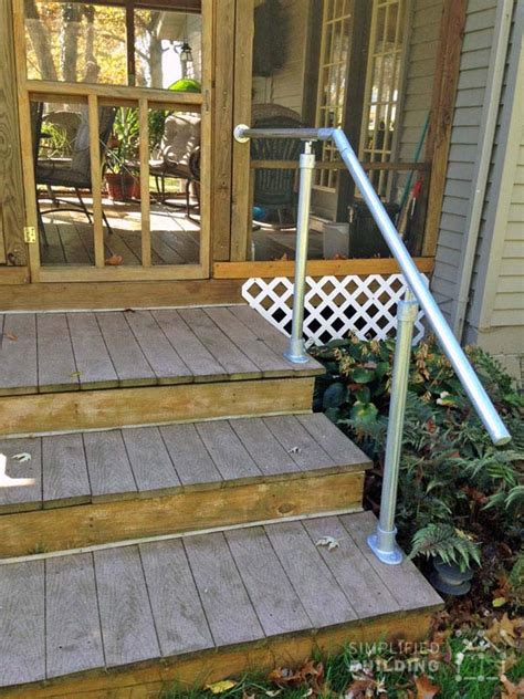 2 Step Railing Handrails Etsy Outdoor Stair Railing Exterior