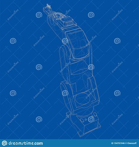 Manipulateur De Robot Industriel Vecteur Illustration De Vecteur Illustration Du Bionique