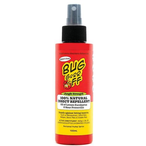 Buy Bug Grrr Off Jungle Strength Natural Insect Repellent Spray 100ml