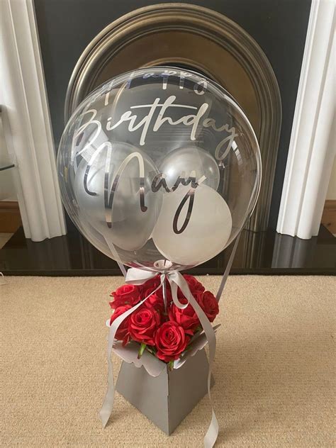Hot Air Balloon Bouquet Etsy Balloons Valentines Balloons Clear Balloons