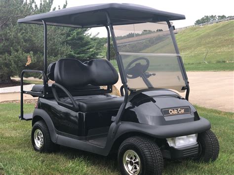 2021 Club Car Precedent Black Gas Four Passenger Golf Cart Chucks
