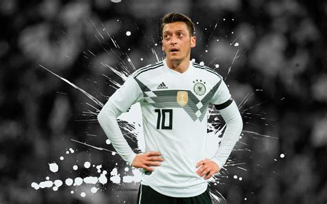 Download Wallpapers Mesut Ozil 4k Football Stars Grunge German