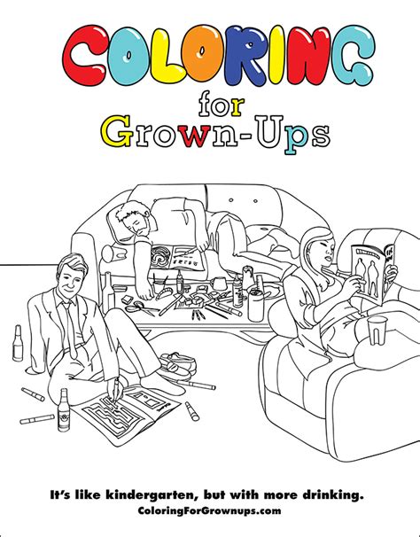Coloring Book For Grown Ups Is Hilarious And Depressing