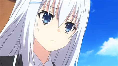 Tobiichi Origami Date A Live Long Hair White Hair Anime Anime Girls