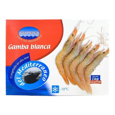 Gamba Blanca Del Mediterráneo 8590 Piezas 1 Kg