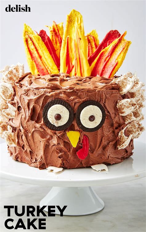 This Turkey Cake Is The Cutest Thing You Ll See All Year Recipe Turkey Cake Thanksgiving