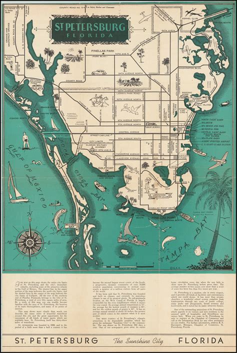 St Petersburg Florida Pleasure Map Of St Petersburg Florida Barry