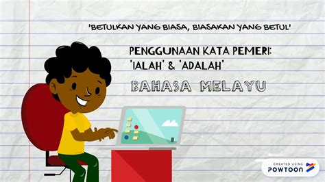 Para pelajar sering keliru dengan penggunaan kata pemeri ialah dan adalah ketika menulis karangan. KATA PEMERI 'IALAH' DAN 'ADALAH' - YouTube