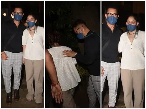 Bollywood Aamir Khan Spotted With Daughter Ira Khan Post Dinner In