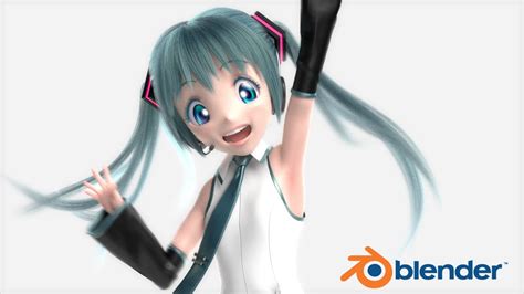 Miku San Miku Miku Mii In Blender 3d Youtube