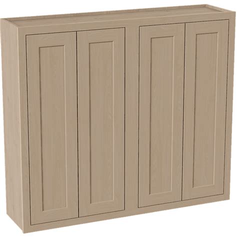 W Double Door Wall Cabinet Winthrop Cathedral Maple Full Black