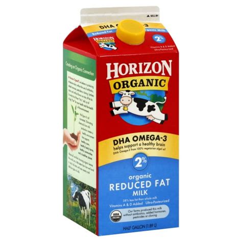 Horizon Organic Milk Reduced Fat 2 With Dha Omega 3