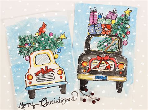 This lesson on how to draw a sitting cat will suit all novice artists. How to Draw a Christmas Car | Deep Space Sparkle | Bloglovin'