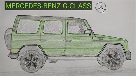 How To Draw A Mercedes Benz G Class Step By Step Youtube