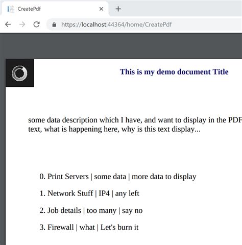 Creating PDF Files In ASP NET Core Software Engineering