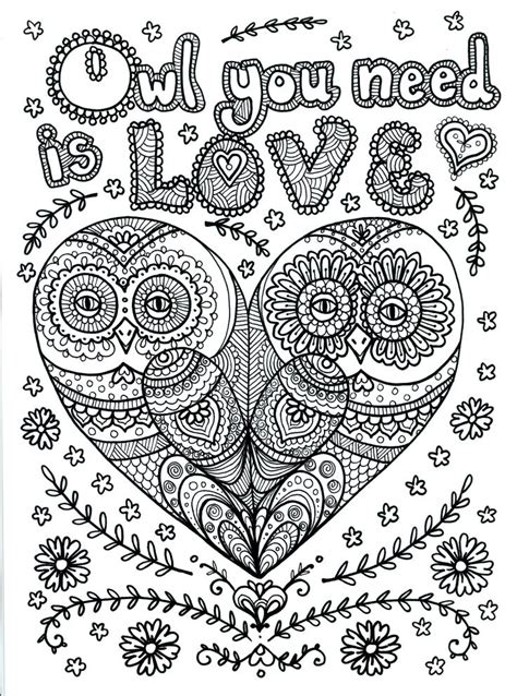 Owl Coloring Pages For Adults Free Detailed Owl Coloring