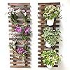 Amazon ShopLaLa Wall Planter 2 Pack Wooden Hanging Planters For