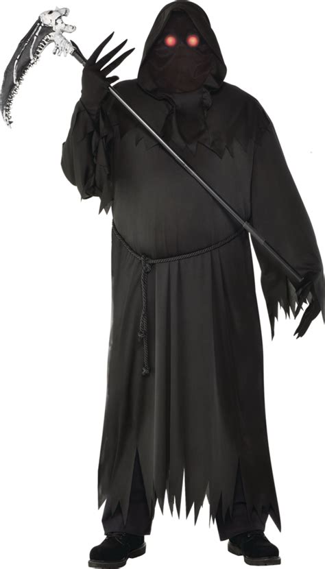 Light Up Glaring Grim Reaper Costume Adult Plus Size Party City