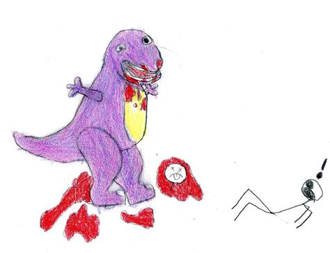 Evil Barney The Dinosaur