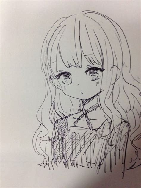 Chibi Anime Girl Pencil Drawing