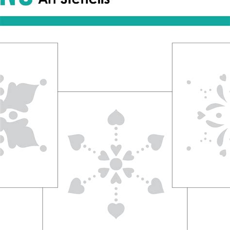 STENCIL- Heartfelt Snowflake Layering Stencil – Gina K Designs, LLC